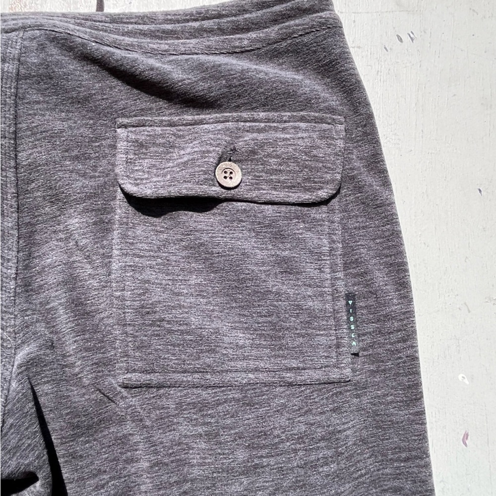 Men's Vissla Joggers Gray Solid S Pockets String Stretch Activewear‎ Loose Gym